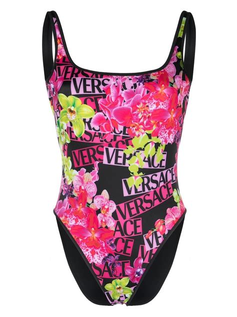 versace print swim suit|farfetch bikini.